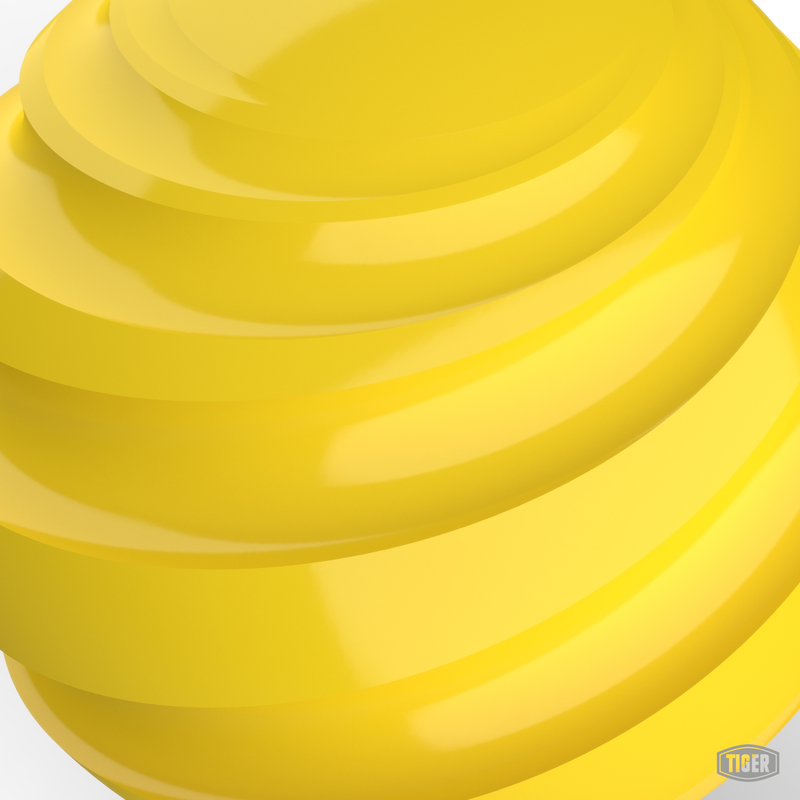 RAL 1026 Fluorescent Yellow High Gloss Powder Coating In PP For Indoor - Foto 2